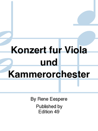 Konzert fur Viola und Kammerorchester