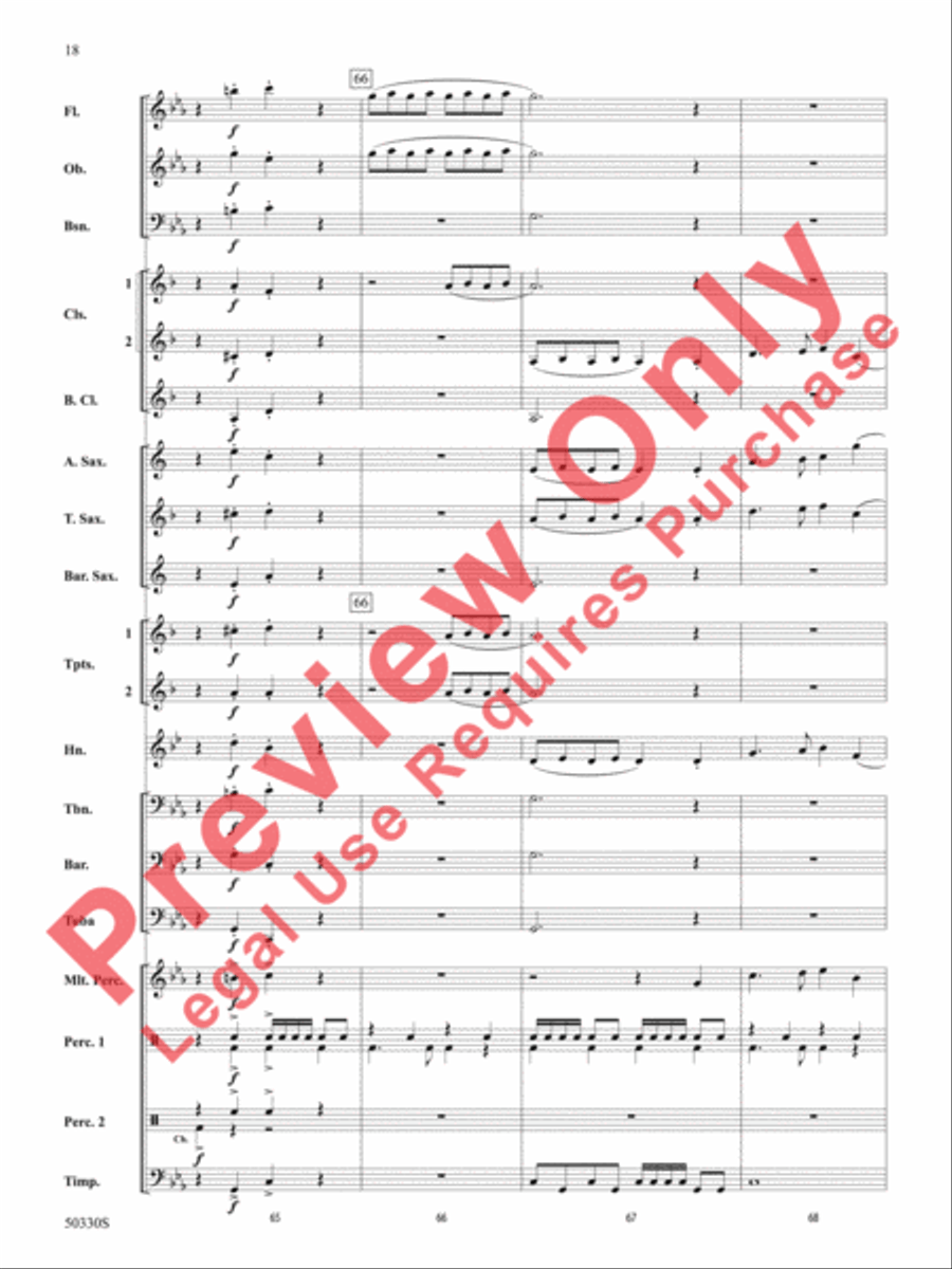 Zombie Rock Concert Band scores gallery preview page 19