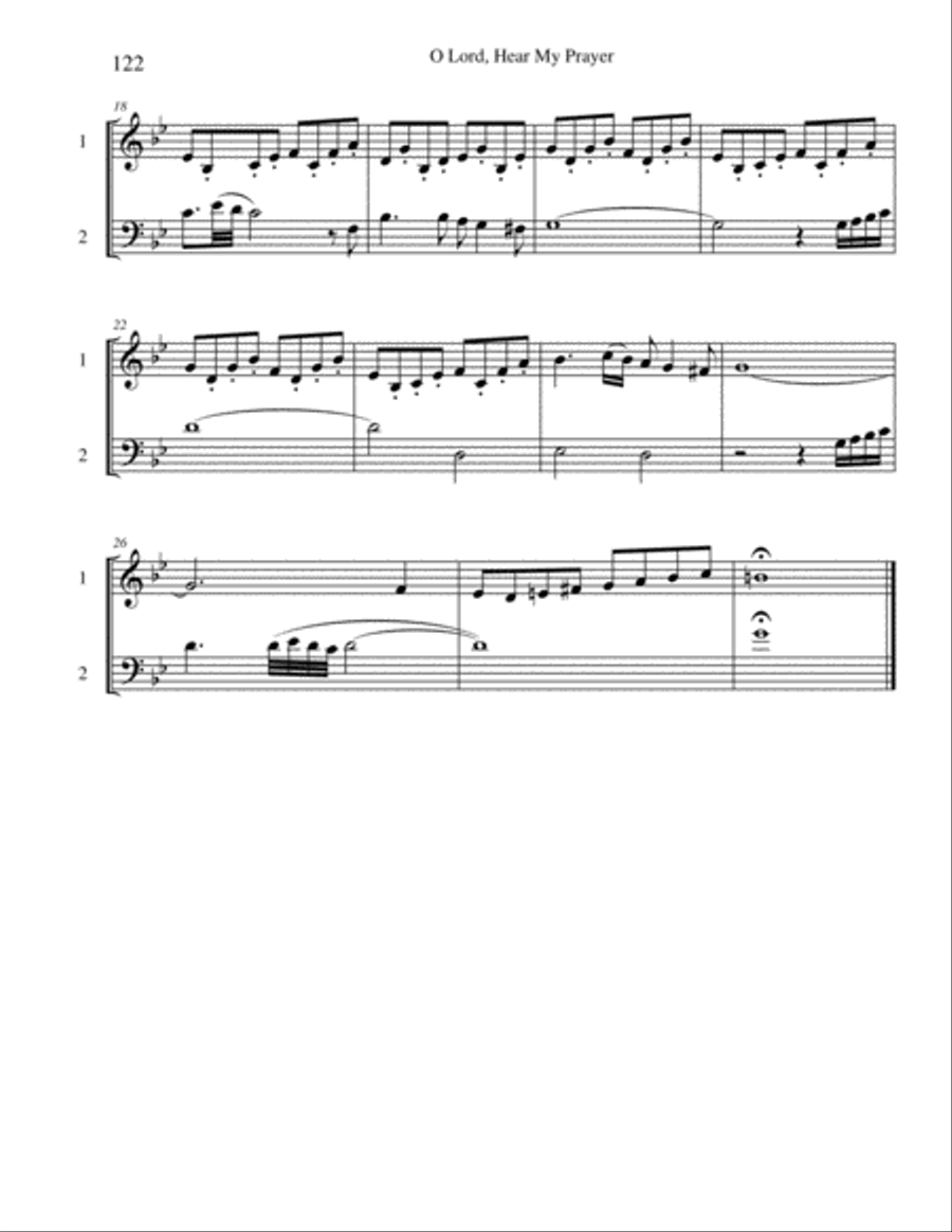Ten Selected Hymns for the Performing Duet, Vol. 7 - horn and low horn Brass Duet scores gallery preview page 2