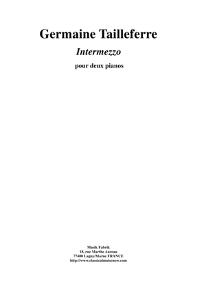 Book cover for Germaine Tailleferre: Intermezzo for two pianos