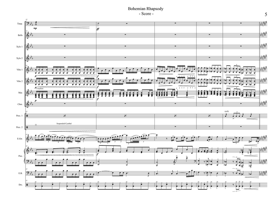 Bohemian Rhapsody School and Community scores gallery preview page 5