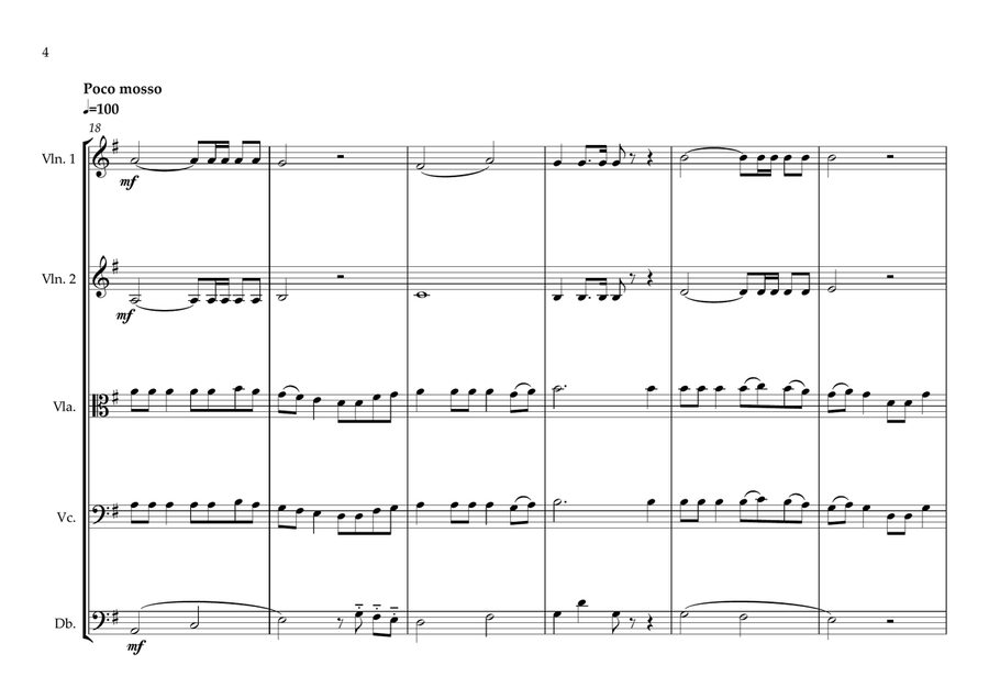 Burkinabé (Burkina Faso) National Anthem for String Orchestra (World National Anthem Series) String Orchestra scores gallery preview page 4