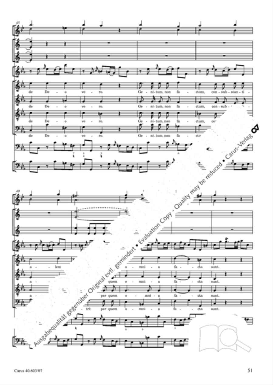 Grosse Orgelsolomesse in Es 4-Part scores gallery preview page 64