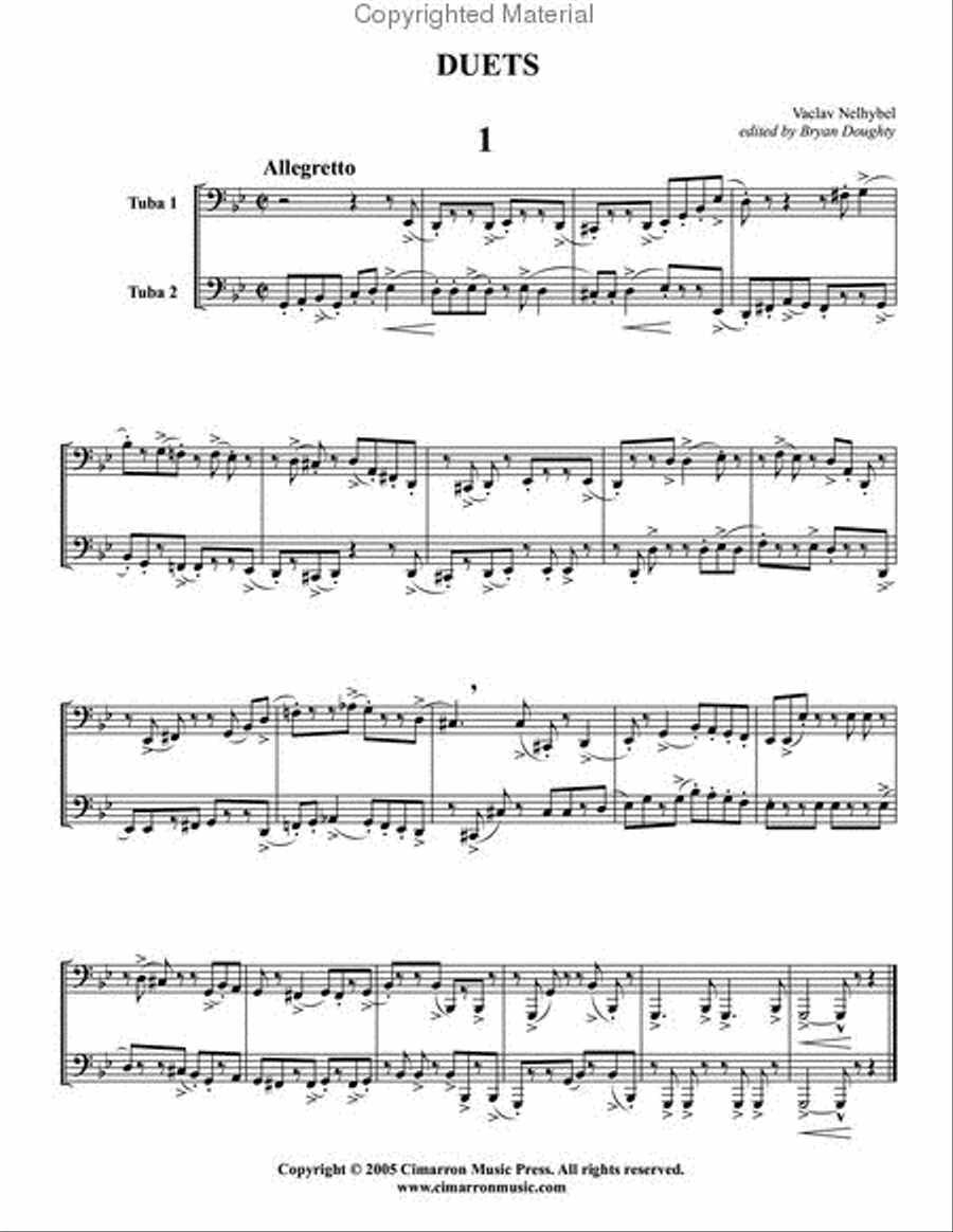 Ten Duets for Tuba Brass Duet scores gallery preview page 2