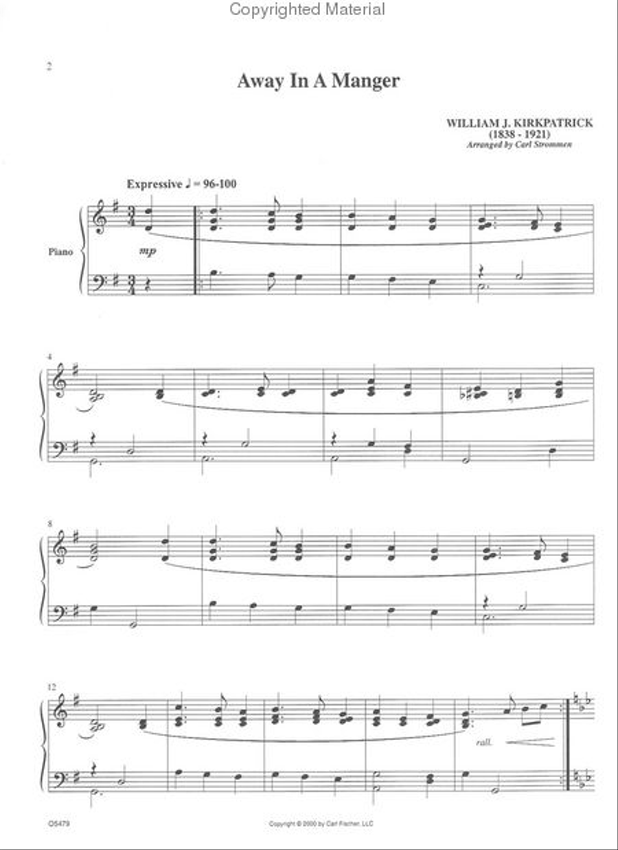 Christmas Variations Easy Piano scores gallery preview page 2
