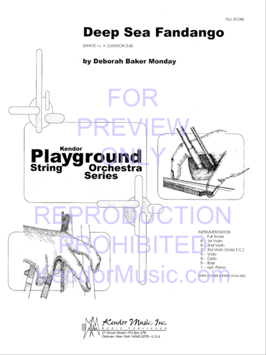 Deep Sea Fandango Deep Sea Fandango String Orchestra scores gallery preview page 2