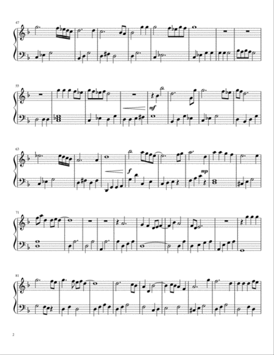 Missing Piano Solo scores gallery preview page 2
