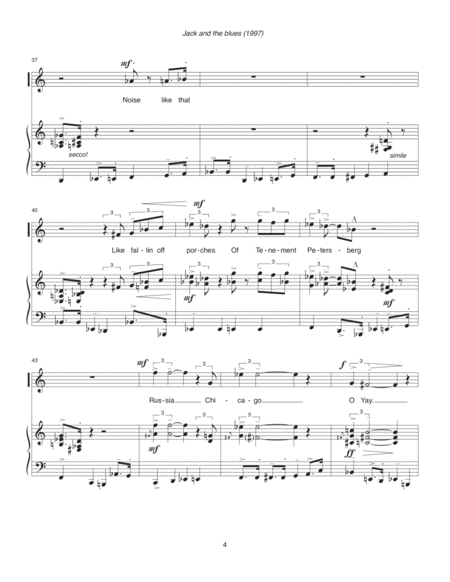 Jack and the blues (1997) for soprano and piano image number null