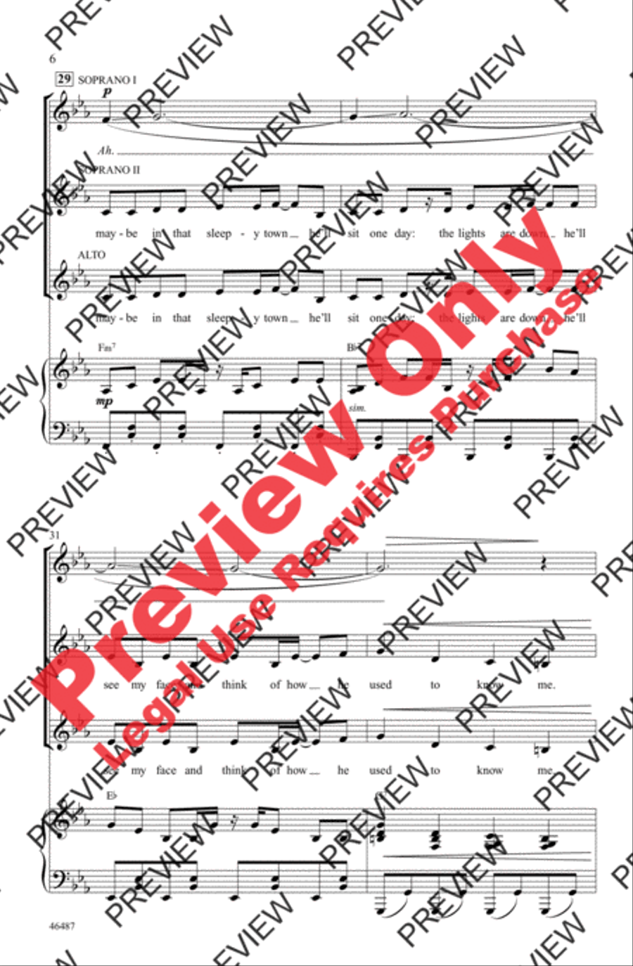 Another Day of Sun Women's Choir scores gallery preview page 6