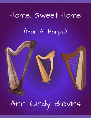 Home, Sweet Home, for Lap Harp Solo