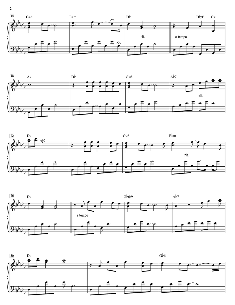 Loreta And Desiree's Bouquet-Part 1 Piano Solo scores gallery preview page 2