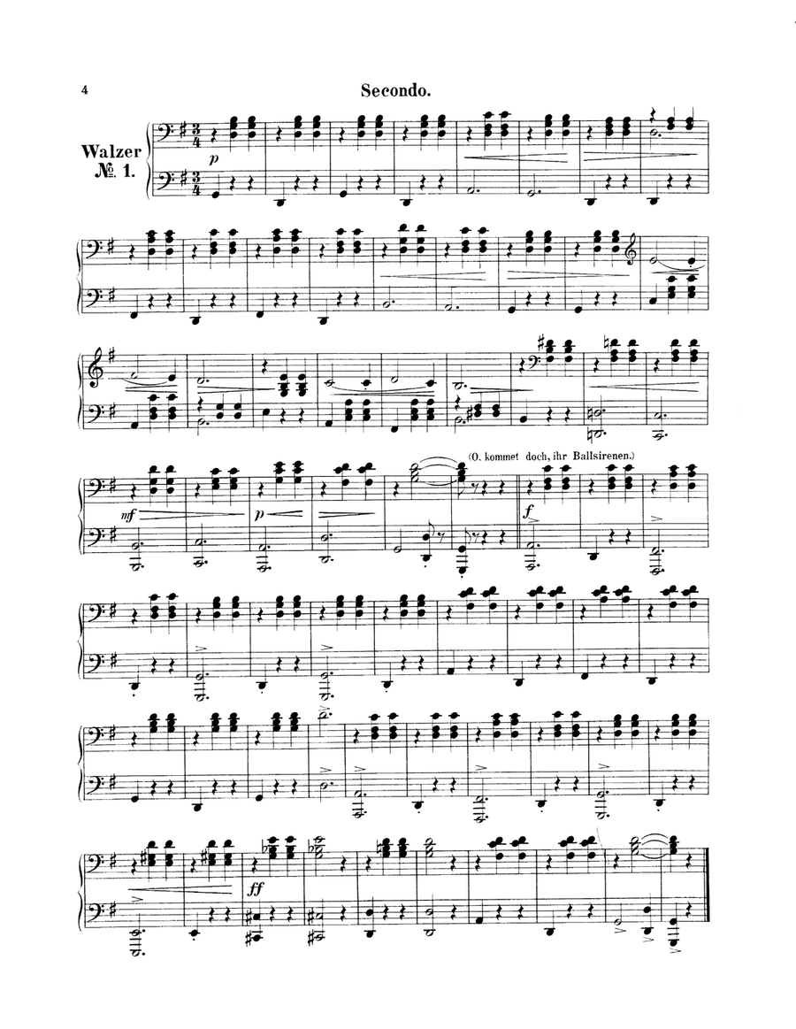 Lehar The Merry Widow Waltz, for piano duet(1 piano, 4 hands), PL801