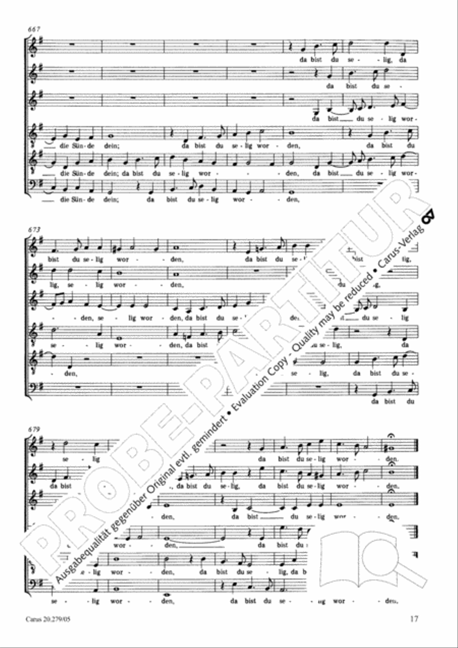 Musikalische Exequien I-III Choir scores gallery preview page 18