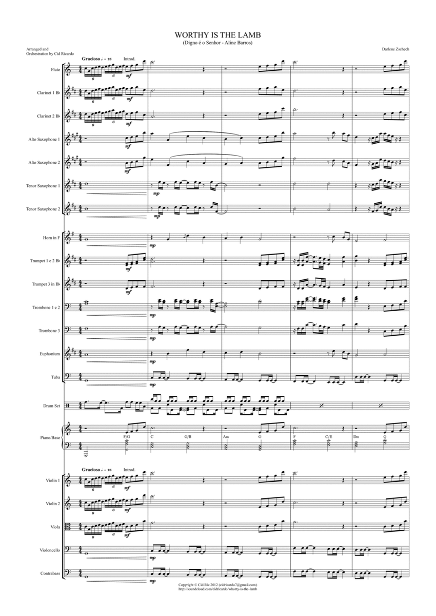 Worthy is the Lamb (Arr. Cid Ricardo) Full Orchestra image number null
