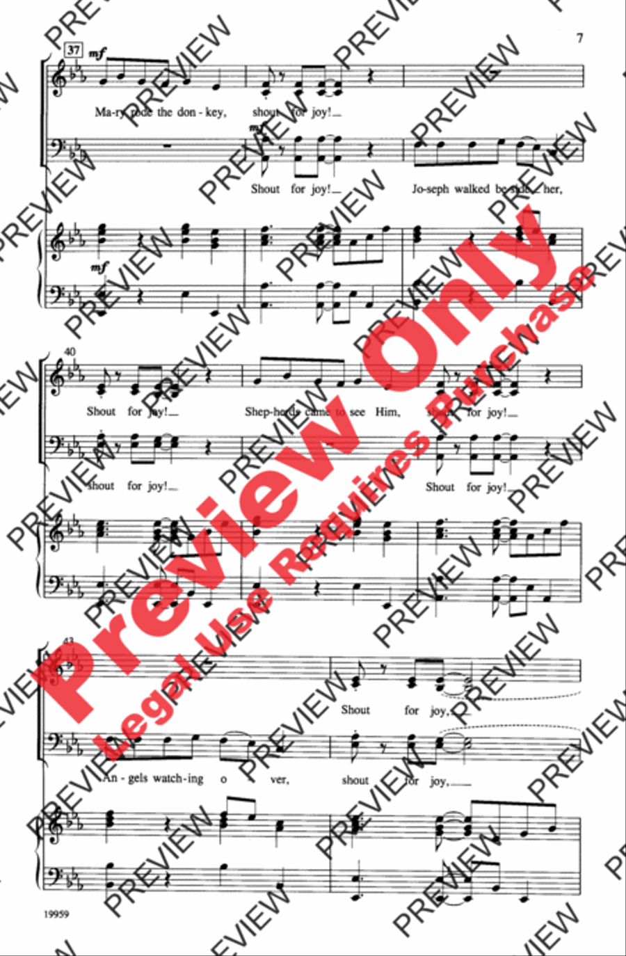 Shout for Joy! 4-Part scores gallery preview page 7