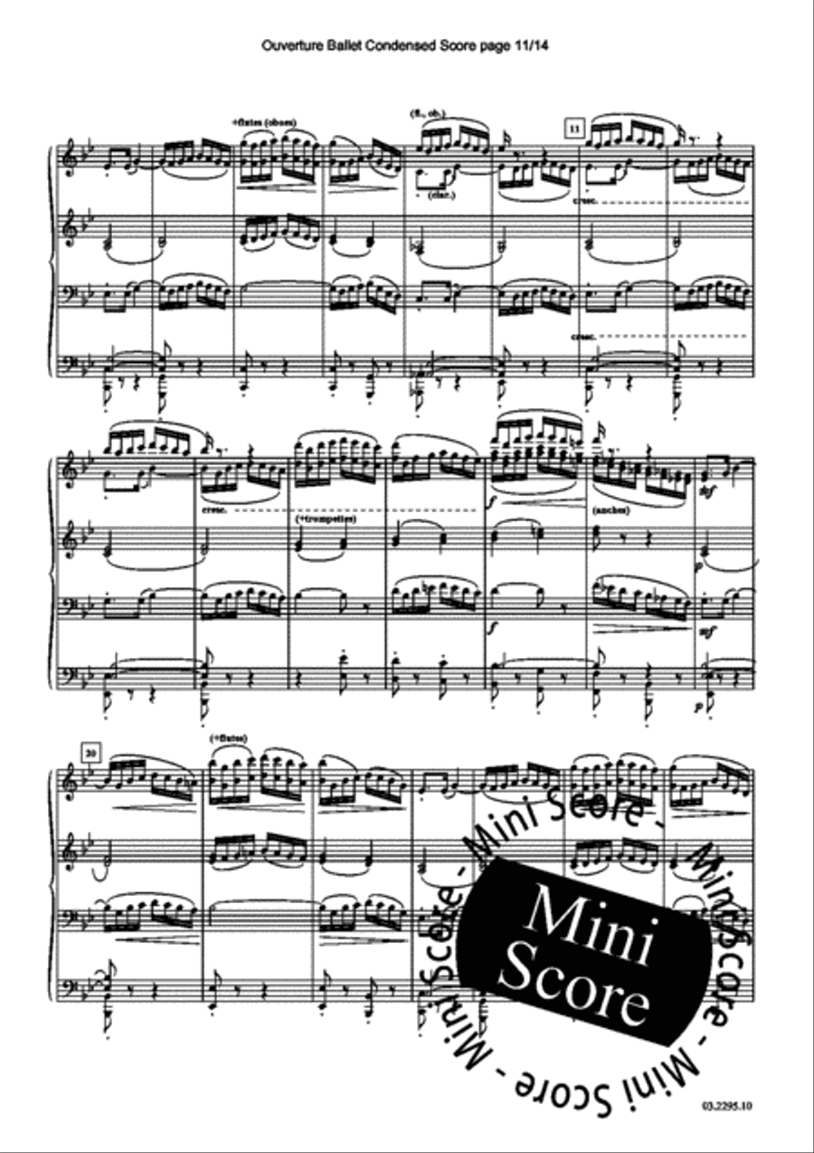 Ouverture de Ballet Fanfare Band scores gallery preview page 49