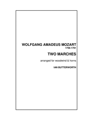 MOZART Two Marches for woodwind & horns