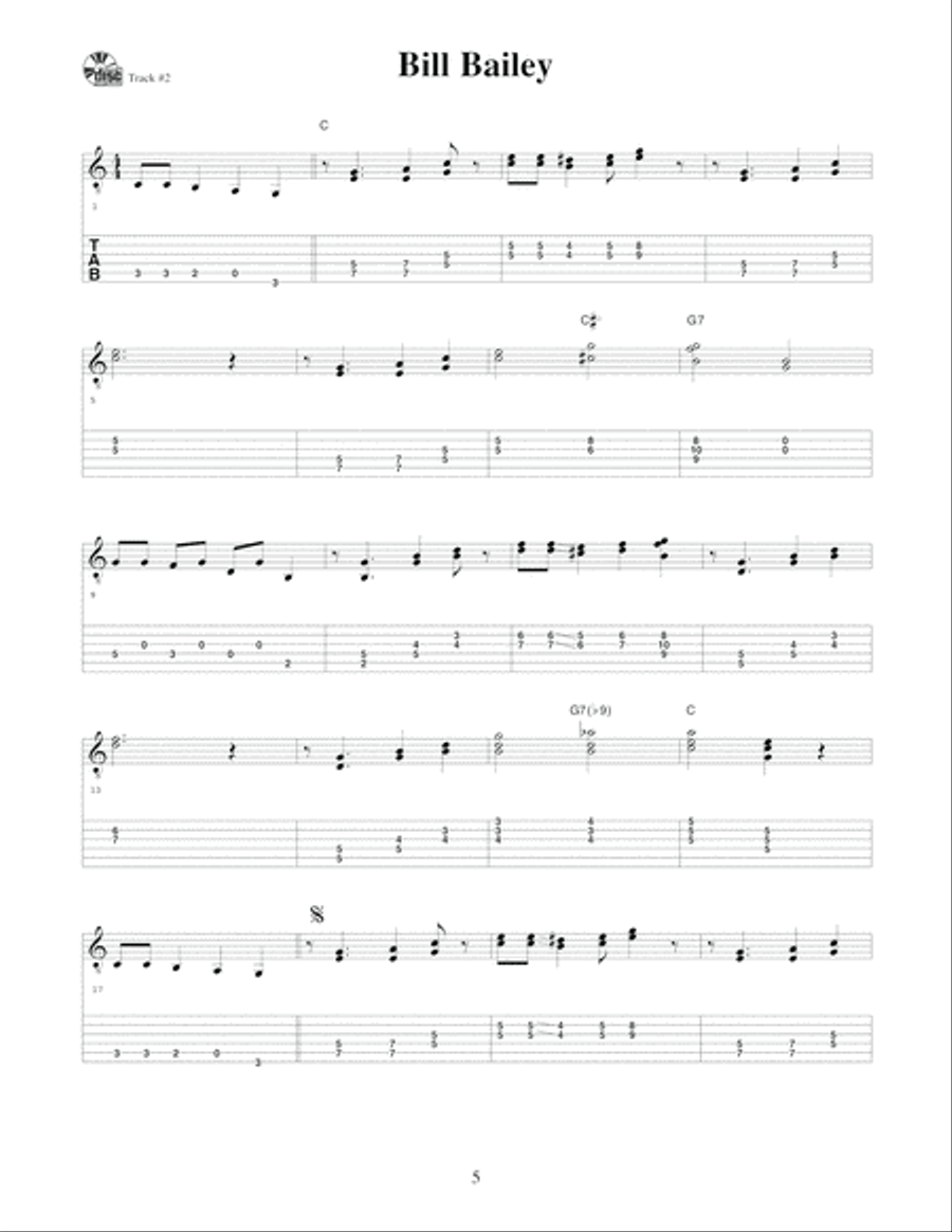 Dixieland Tunes for Fingerstyle Guitar Electric Guitar scores gallery preview page 6