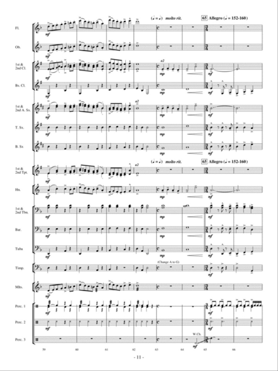 The Phantom Train Concert Band scores gallery preview page 10