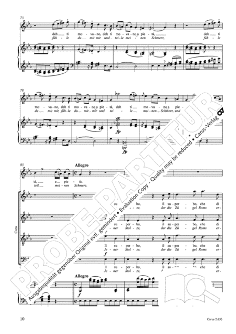 Choral collection Great Opera Choruses - Mozart * Haydn (choir & piano) Choir scores gallery preview page 21
