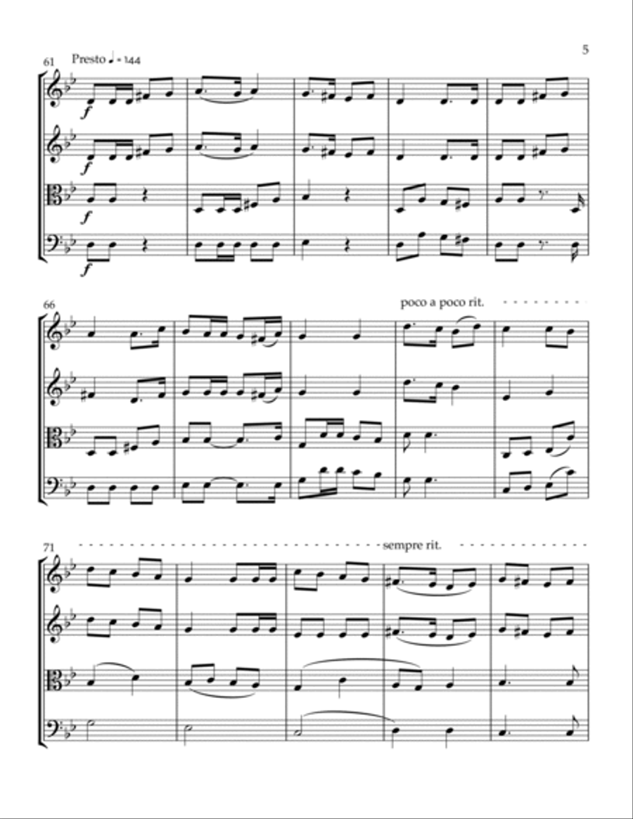 Cuando El Rey Nimrod String Quartet scores gallery preview page 5