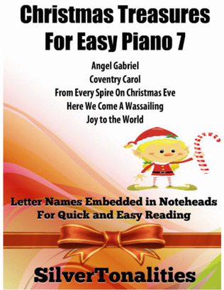 Book cover for Christmas Treasures for Easy Piano Volume 7 Sheet Music