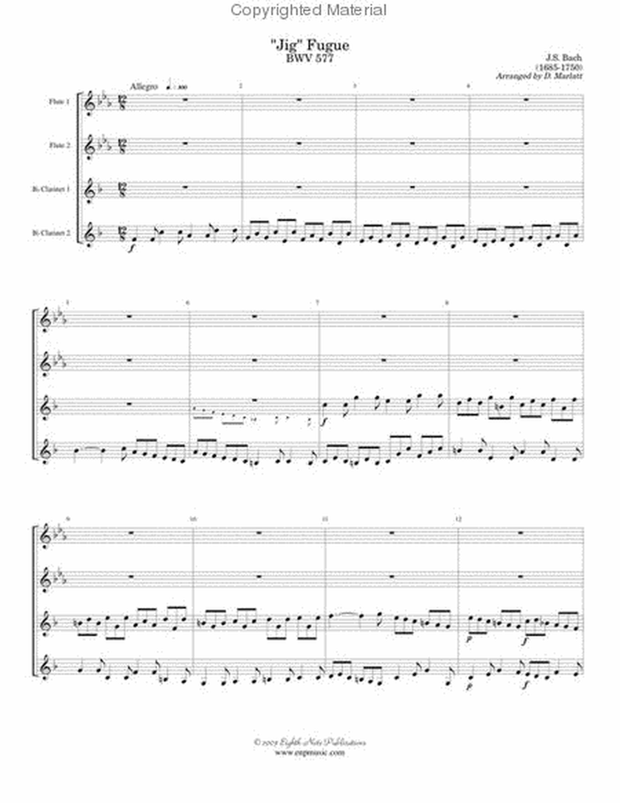 Jig Fugue, BWV 577