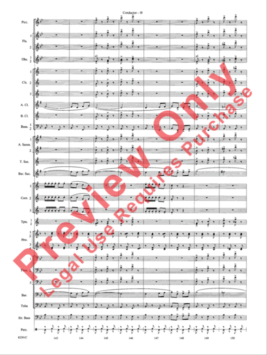 Bugler's Holiday Bugler's Holiday Concert Band scores gallery preview page 22