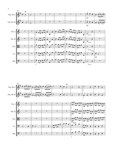 Concerto for Two English horns in C Major, Op. 7 No. 2 and String Orchestra