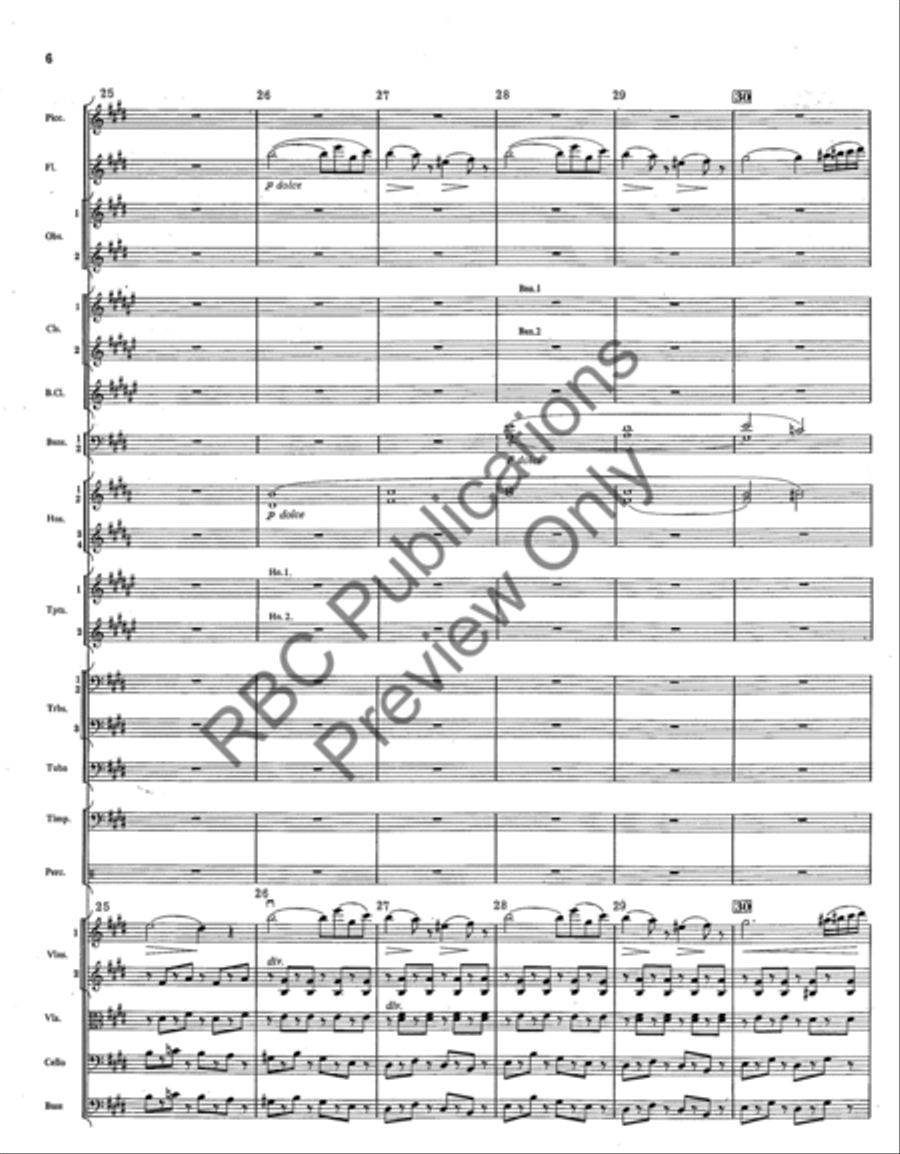 Overture From The Barber Of Seville (Score) Full Orchestra scores gallery preview page 9