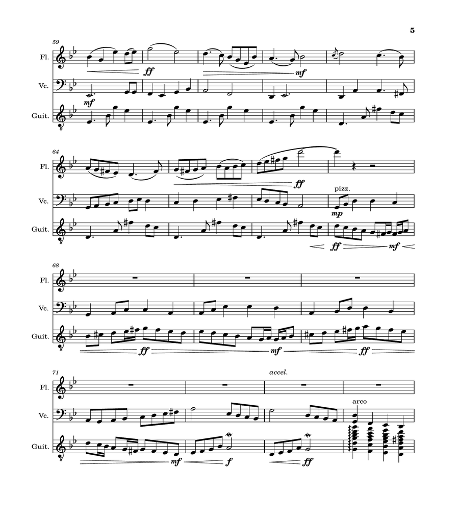 Peaceful Night Chamber Music scores gallery preview page 5