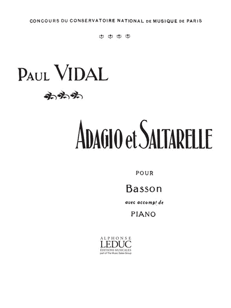 Adagio Et Saltarelle (bassoon & Piano)