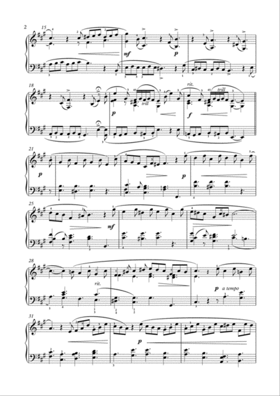 Masterpieces for solo piano 1 by J.Massenet and A. Corelli Piano Solo scores gallery preview page 3