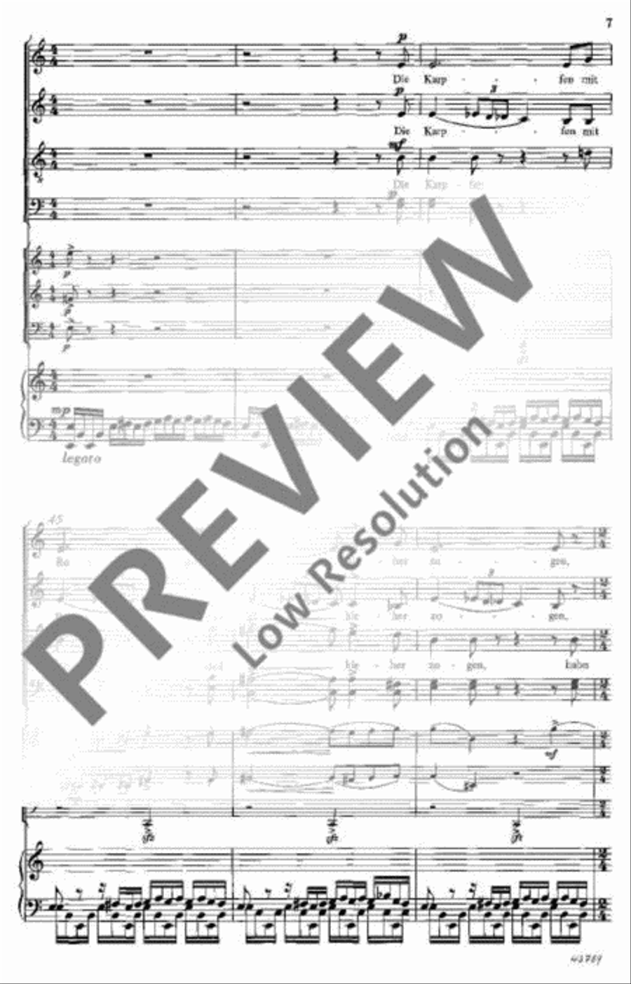 Des Antonius von Padua Fischpredigt 4-Part scores gallery preview page 8