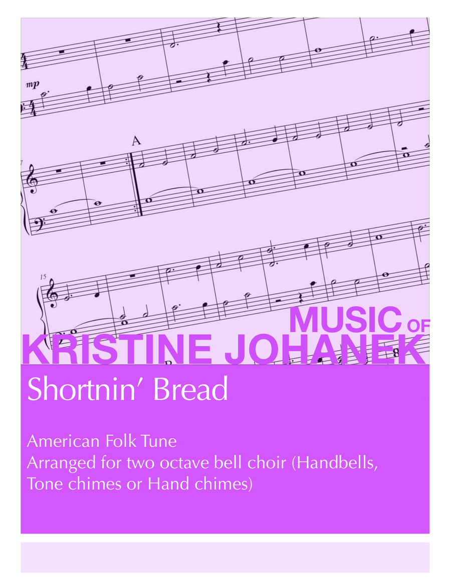 Shortnin' Bread (2 Octave Handbell, Hand Chimes or Tone Chimes) 2-Octaves scores gallery preview page 1