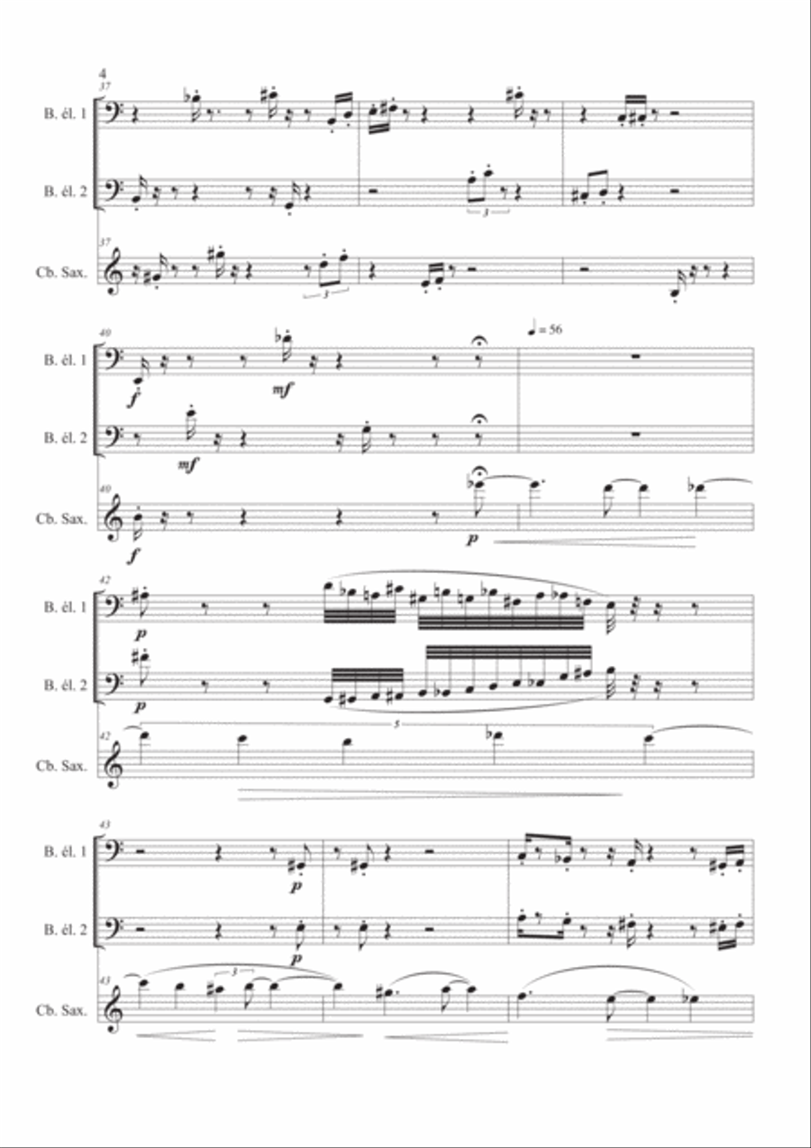 Cavafy's Dream (original version) Small Ensemble scores gallery preview page 4