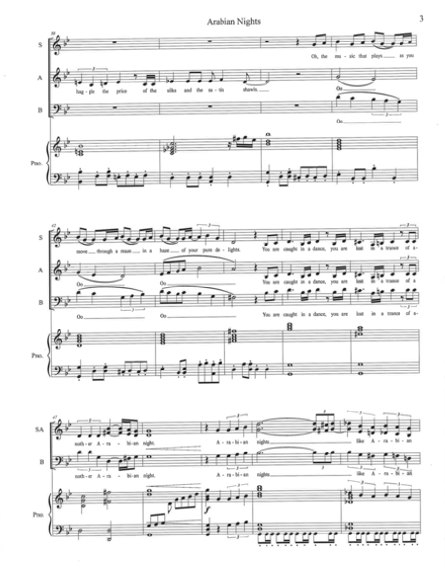 Arabian Nights 3-Part scores gallery preview page 3