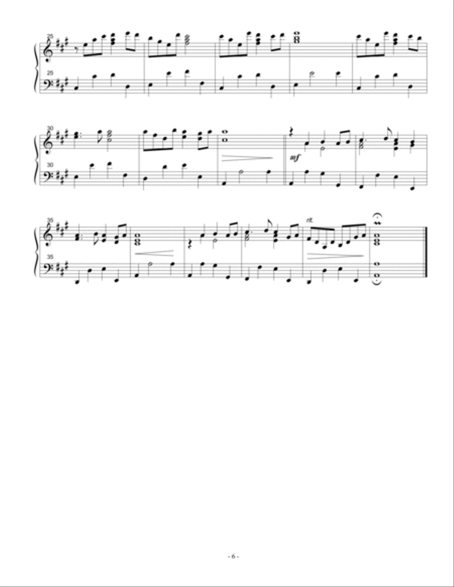 Andante in A major (Original Piano Solo) Piano Solo scores gallery preview page 2