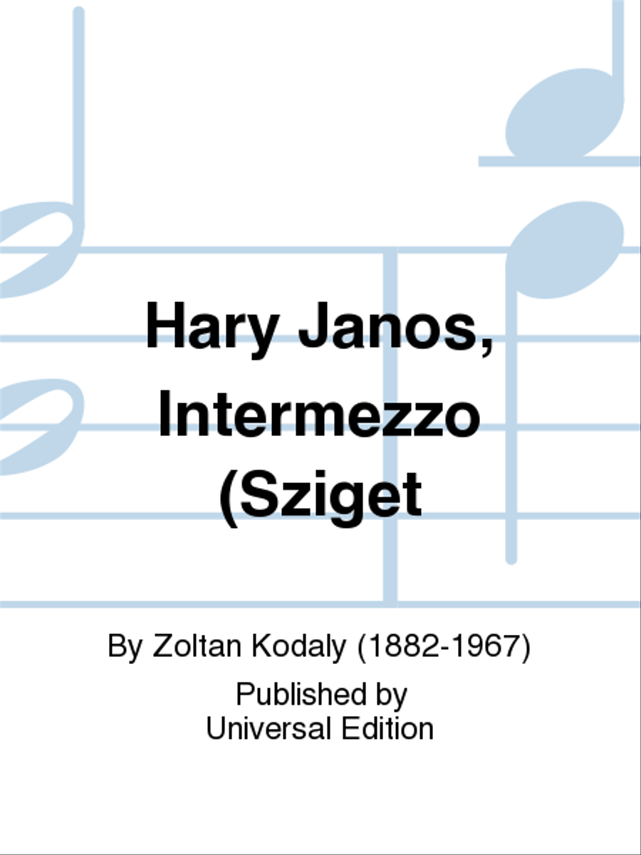 Hary Janos, Intermezzo (Sziget Violin Solo scores gallery preview page 1