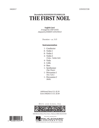 Book cover for The First Noel - Full Score