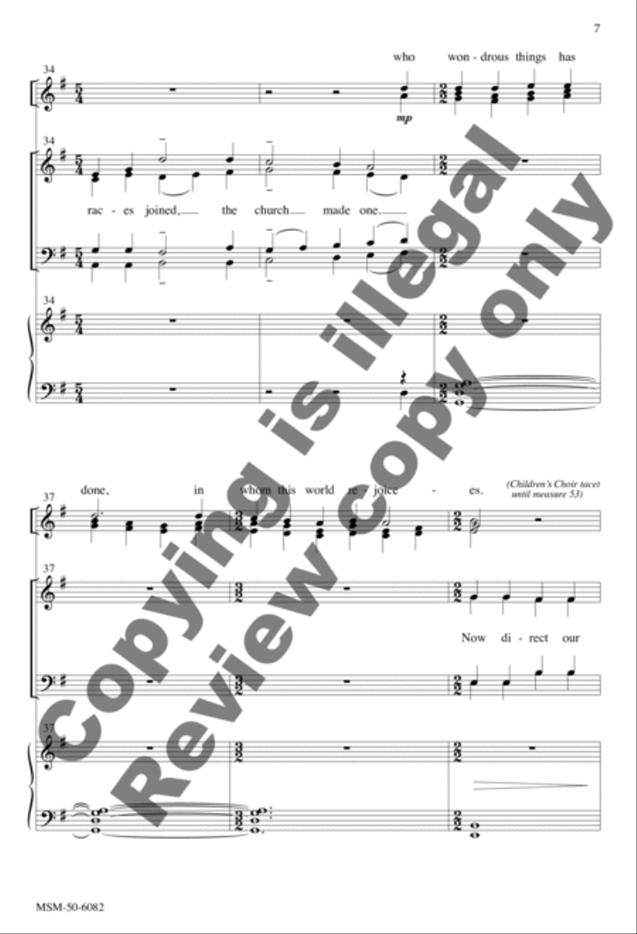 God, Whose Giving Knows No Ending 4-Part scores gallery preview page 7