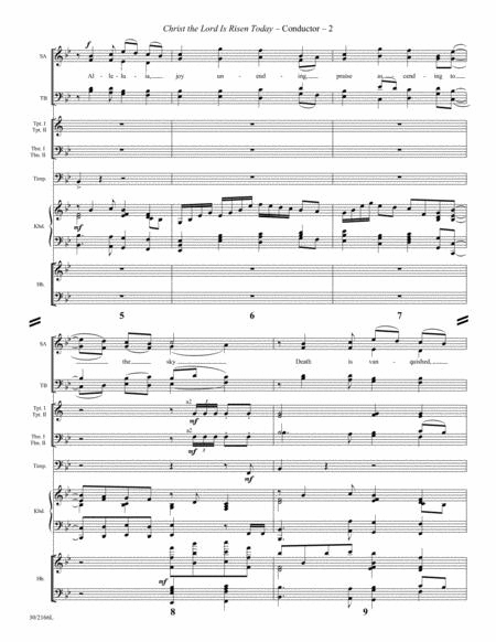 Christ the Lord Is Risen Today - Brass and Timpani Score/Parts