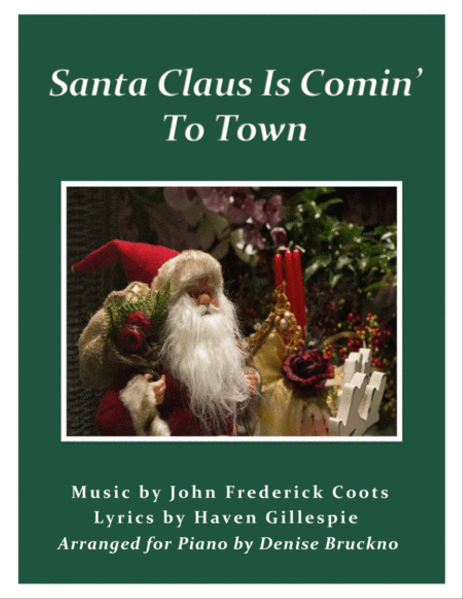 Santa Claus Is Comin' To Town Easy Piano scores gallery preview page 2