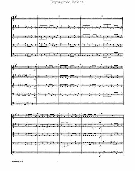 Rhythm of the Nations by David Marlatt Brass Quintet - Sheet Music