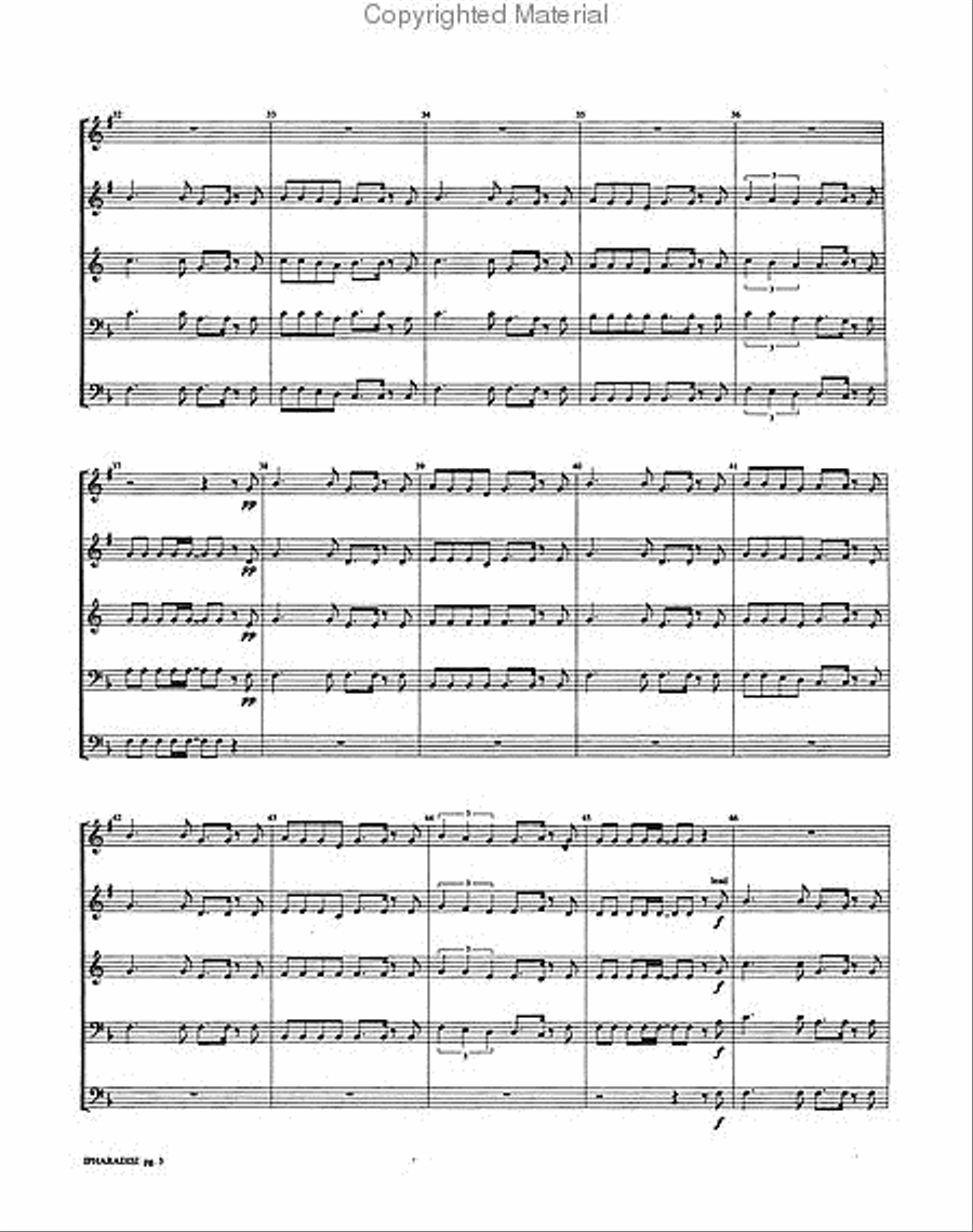 Rhythm of the Nations Rhythm of the Nations Brass Quintet scores gallery preview page 3