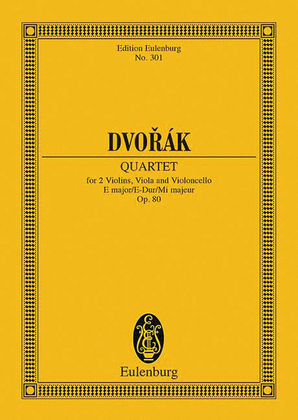 Book cover for String Quartet in E Major, Op. 80