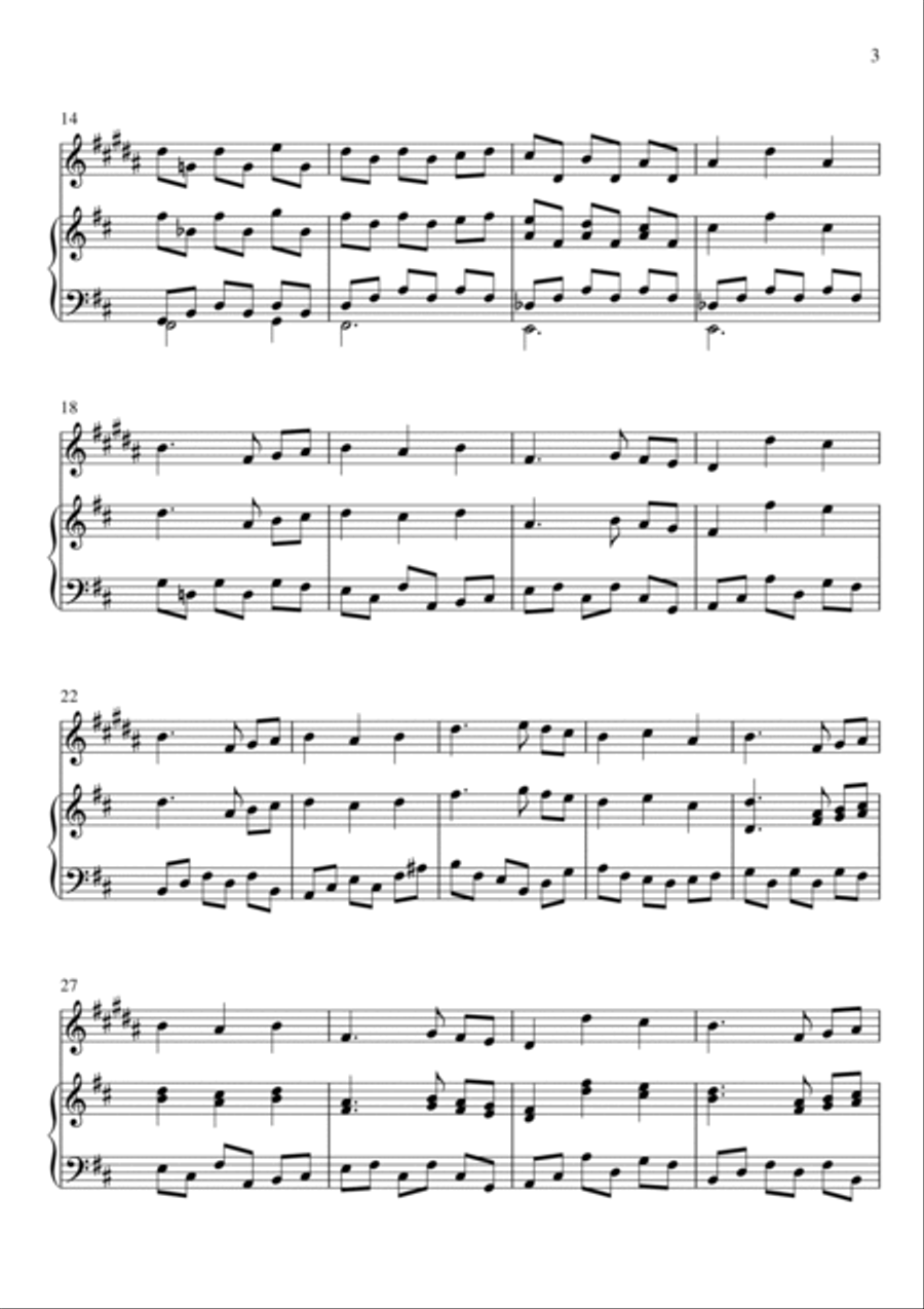 Fallen Down (from Undertale) Small Ensemble scores gallery preview page 3