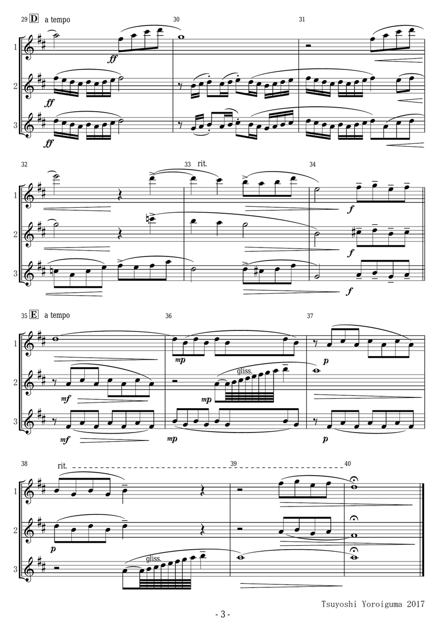 Beauty And The Beast Woodwind Trio scores gallery preview page 3