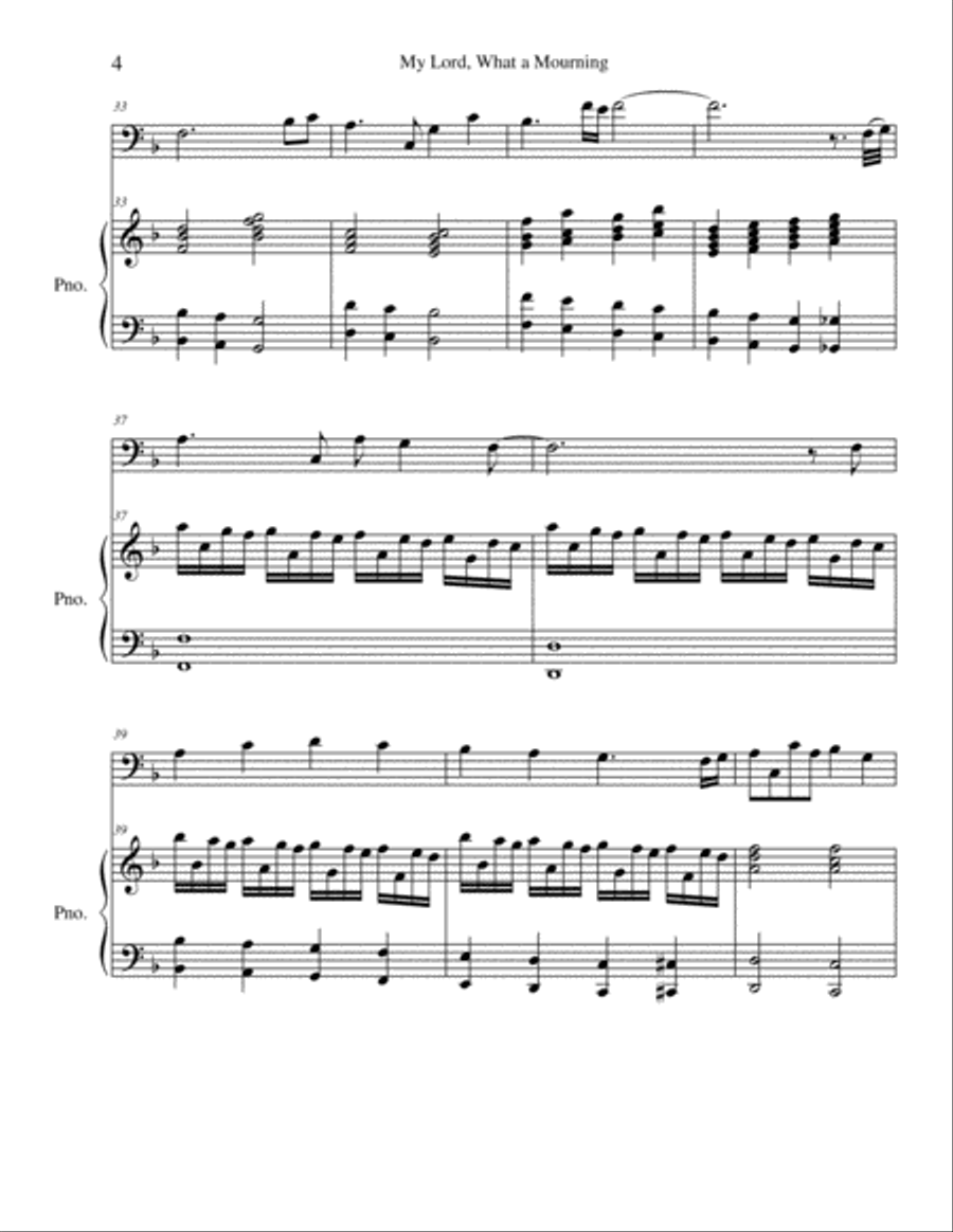 My Lord, What a Mourning Bassoon scores gallery preview page 4