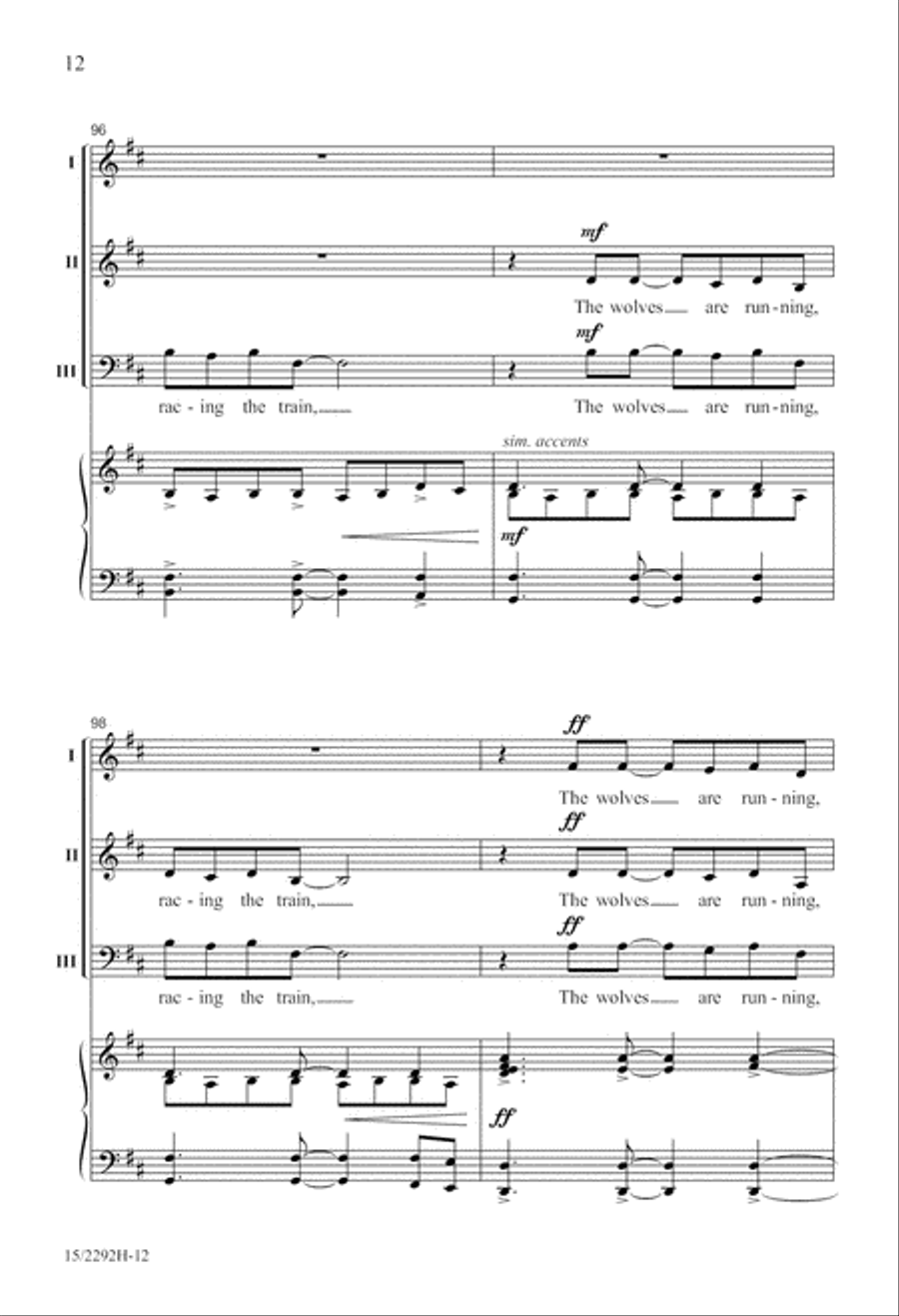 Aurora Borealis 3-Part scores gallery preview page 13